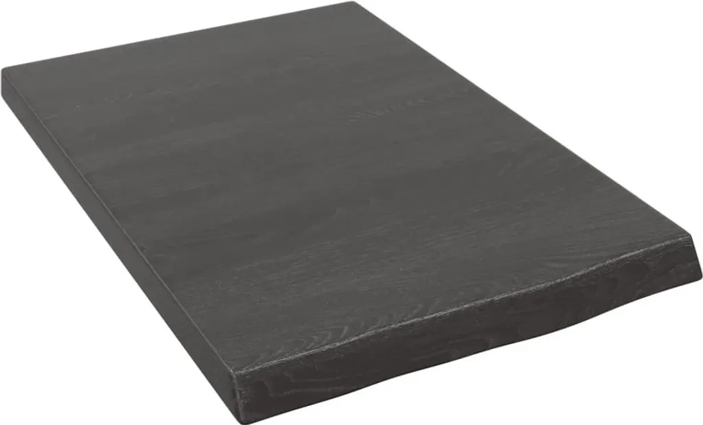 Mensola Muro 40x60 Rovere Massiccio Scuro - Ripiano Legno Naturale