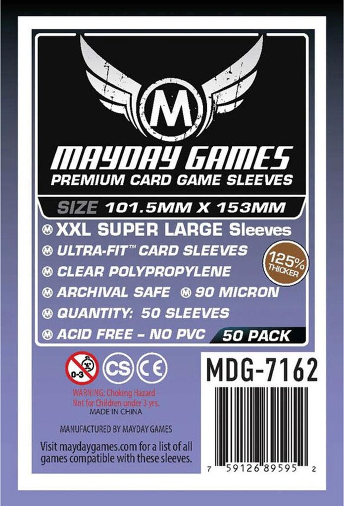 Mayday Premium Card Sleeves Kartenschutzhüllen 101,5 x 153 MM 50 Stück - 7162