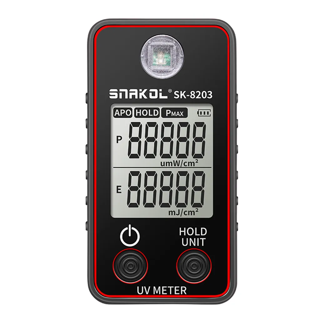 Uvimètre de Haute Précision LCD avec Maintien des Données Automatique