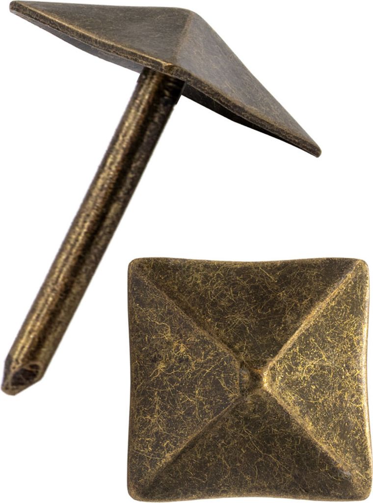 'FUXXER - 40x Zier-Kopf-Nägel, Polster-Nägel, Möbel-Nägel, Abdeck-Nägel, Zier-Kappen, 12x12 mm'