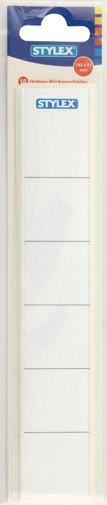 Stylex Ordner-Rückenschilder - schmal - kurz