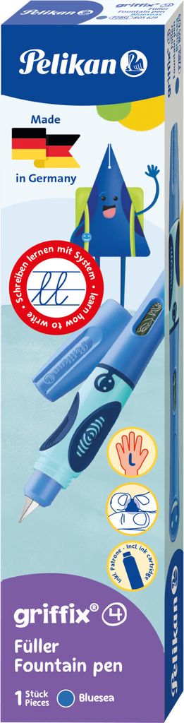 Pelikan griffix® Patronenfüller blau A (für Anfänger) Produktbild 9