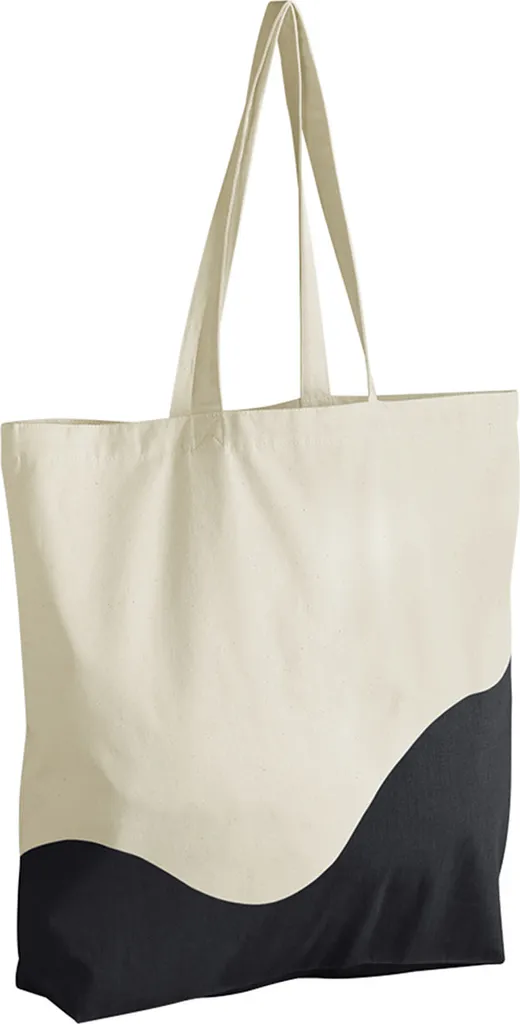 Borsa Westford Mill RW10674 Onde Nero Naturale - Cotone Premium