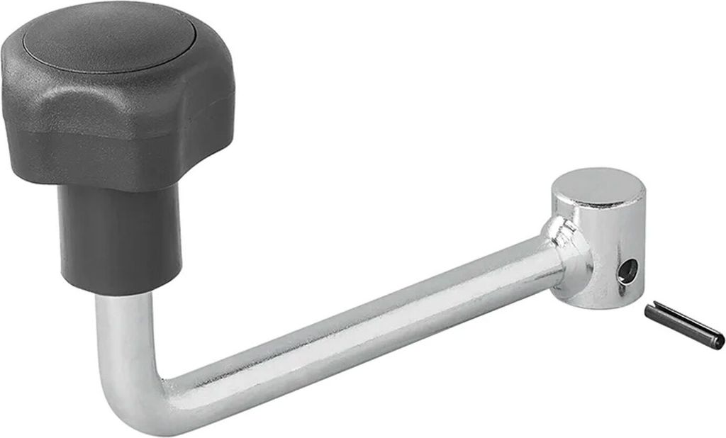 Hebel für Stützrad 60 mm Stahl Kurbel für Anhänger Wohnwagen Bugrad Deichselrad