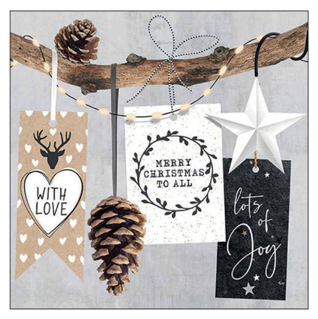 Tovaglioli natalizi 33x33 cm a 3 veli 20 tovaglioli Natale Immagine del prodotto 
