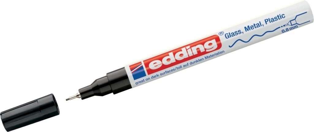 Edding - Ölbasierter Paintmarker 780 0,8 mm schwarz | 10 Stück