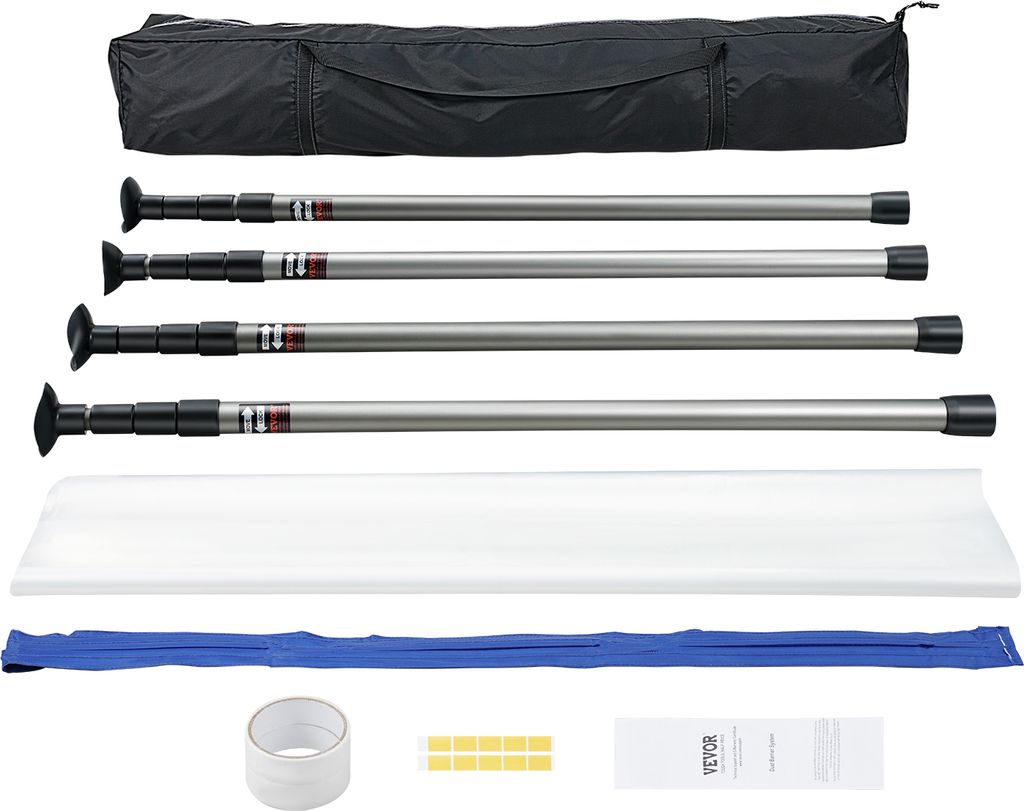 VEVOR protiprachové dveře protiprachová stěna 230 x 120 cm, Obrázek produktu 