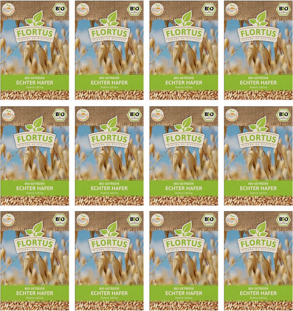 Echter Hafer | Getreidesamen von FLORTUS, Menge:900 g