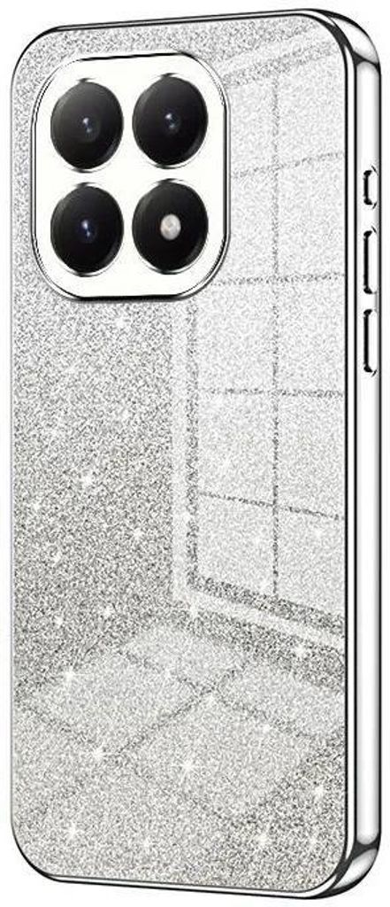 Glitzer Hülle für Xiaomi 15T - Phonesta Crystal Sparkle Silikon Back Cover - Silber