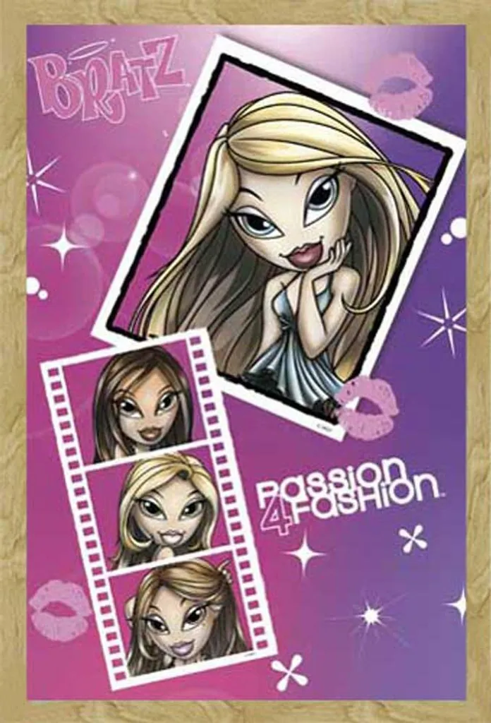 Bratz Passion 4 Fashion Poster 61x91,5cm con Cornice Shinsuke MDF Faggio