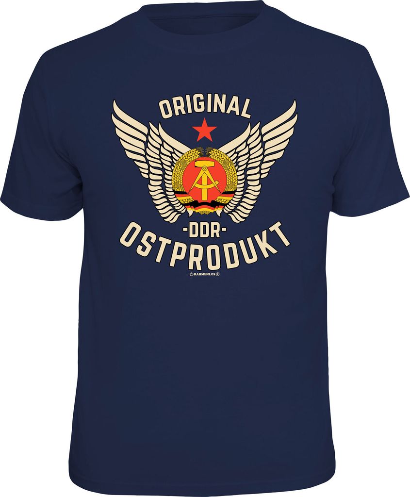 Lustiges T-Shirt mit DDR Motiv für Herren und Damen, 100% Baumwolle, Standard 100 , Größe XL