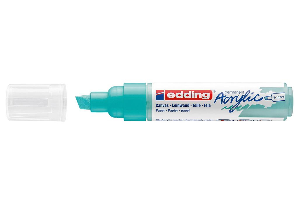 Marqueur acrylique EDDING 5000 large turquoise opulent Image du produit 
