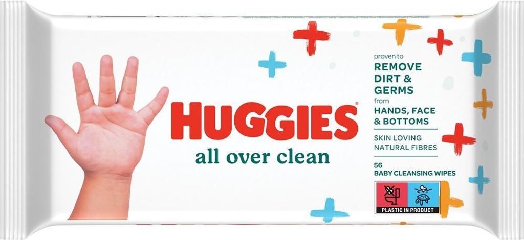 Salviette Huggies All Over Clean - 56 pezzi - Delicate, Immagine del prodotto 