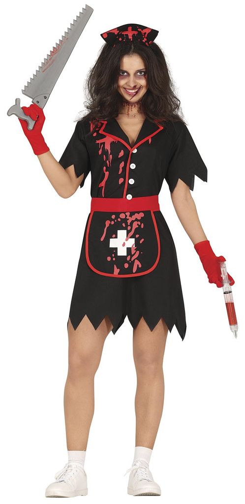 Zombie-verpleegster, horror, Halloween, dokter kostuum, Productafbeelding 