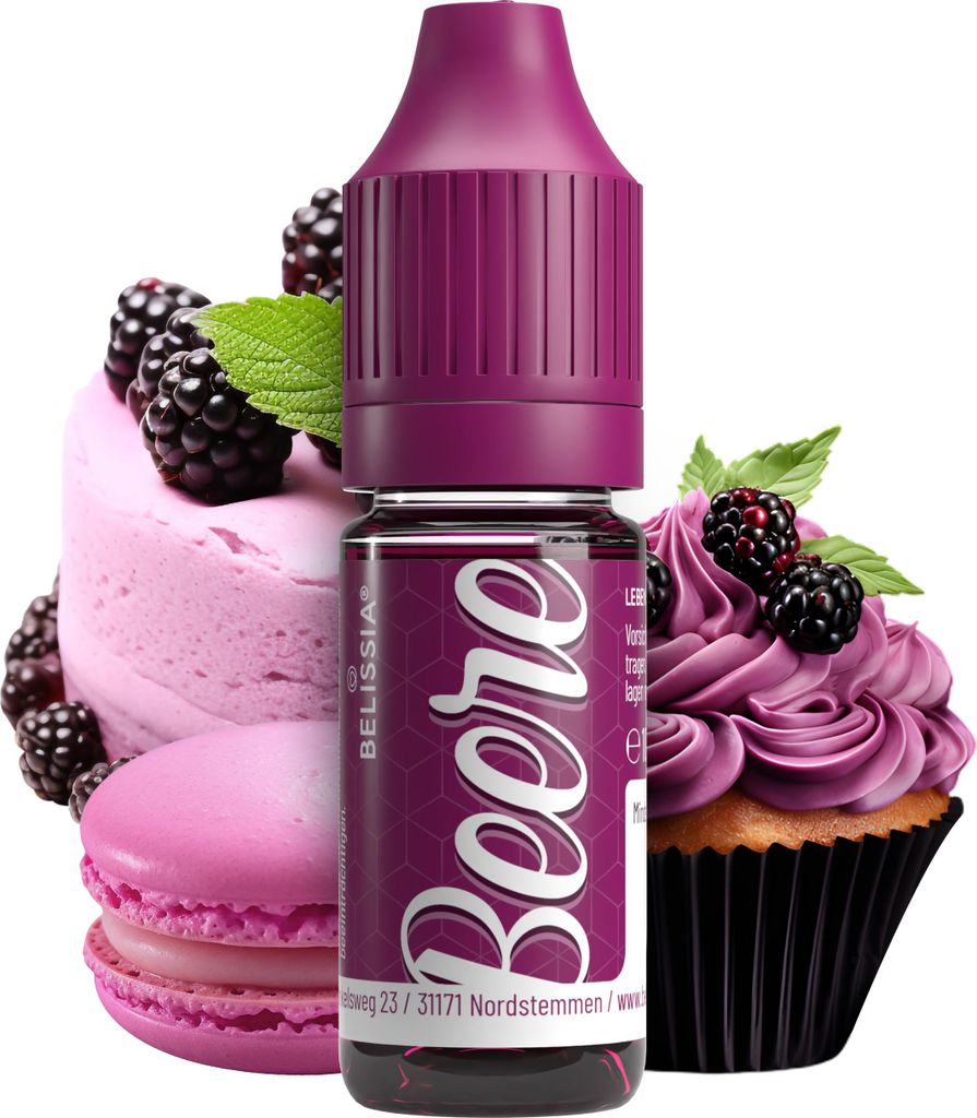 Belissia Lebensmittelfarbe Beere - 10ml flüssig & Produktbild 