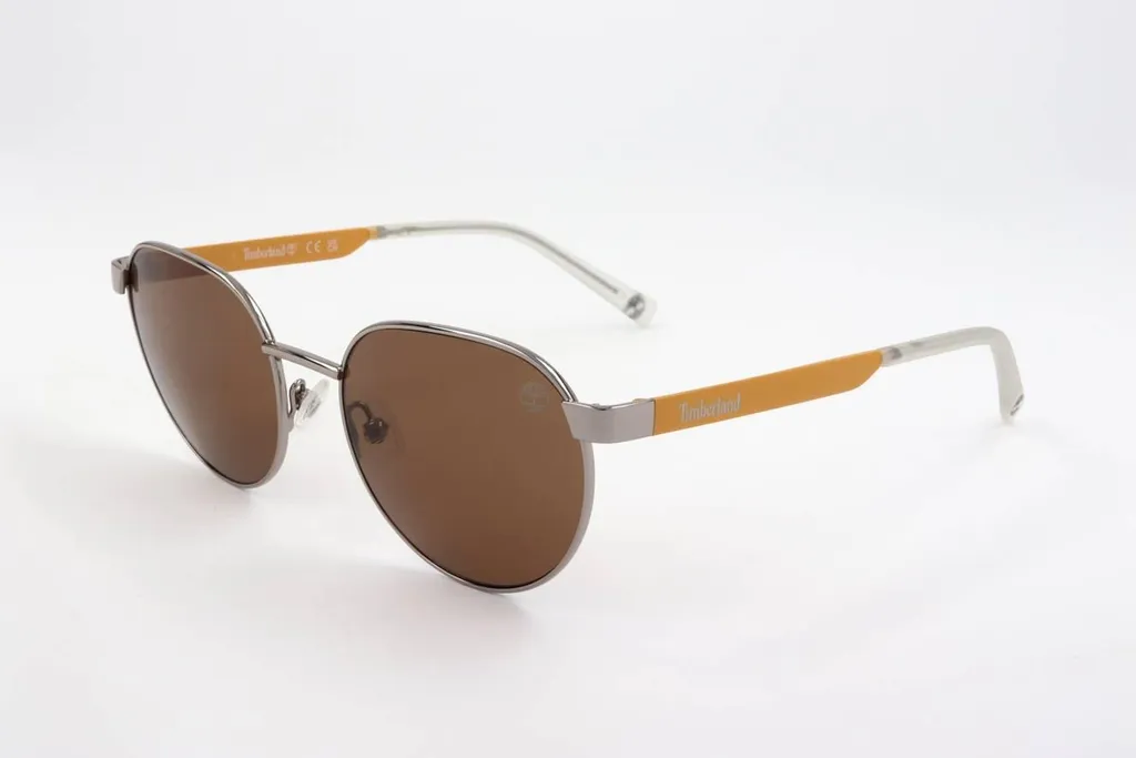Timberland TB9330 Lunettes de Soleil Teen Shiny Gunmetal 51/18/140