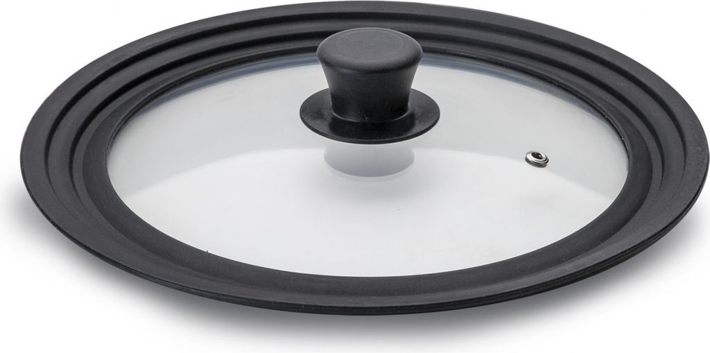 Ibili Glasabdeckung mit Silikonrand, 28/30/32 cm
