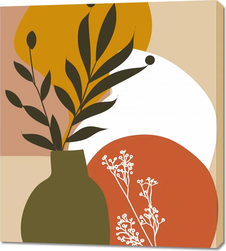 Offerta Quadro 90x100 cm Fiori al Sole - Tela Pronta da Appendere