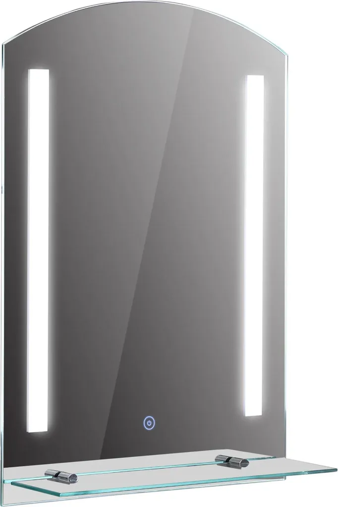 Miroir LED 70x50 cm tactile : fini le manque de lumière en salle de bain