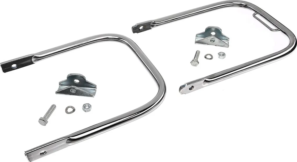 Porte-bagages chromé S50 S51 S70 avec pilier et support long