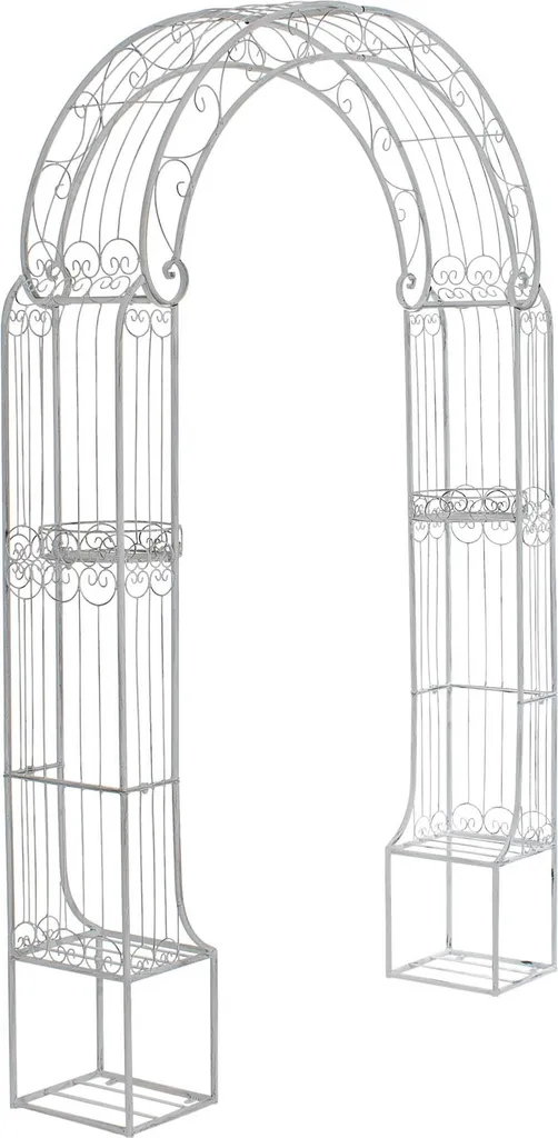 Aménagez une entrée de jardin romantique avec l'arche Alessia blanc