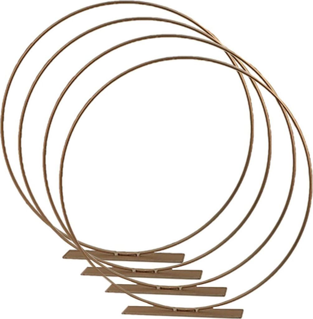 Deko-Ring mit Fuß Gold 30 cm 4 Stück Tisch-Deko Hochzeit Geburtstag