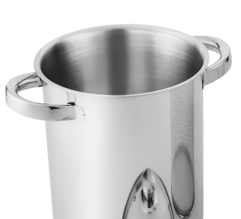 Michelino Edelstahl Spargeltopf 4 Liter Ø16cm, Höhe 20cm Spargel-Topf 10287