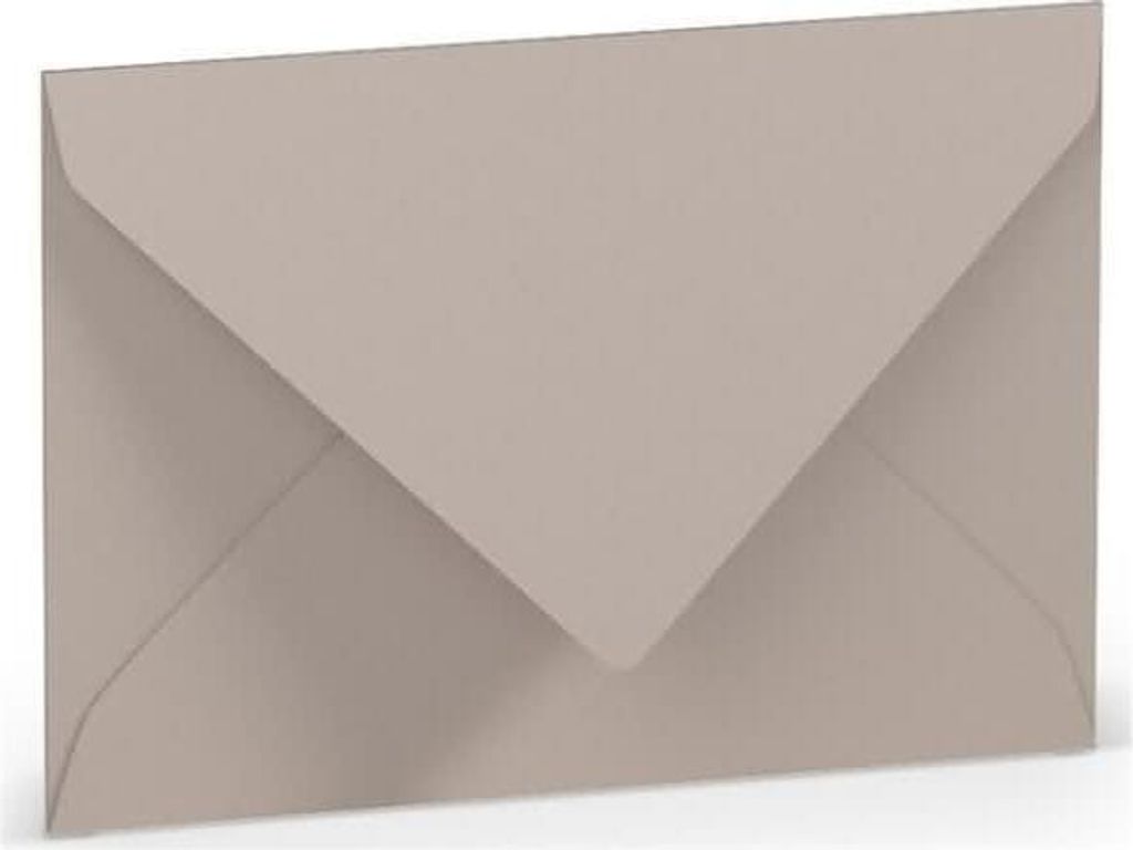 Briefumschlaege Paperado Taupe DIN C7 5er Produktbild 
