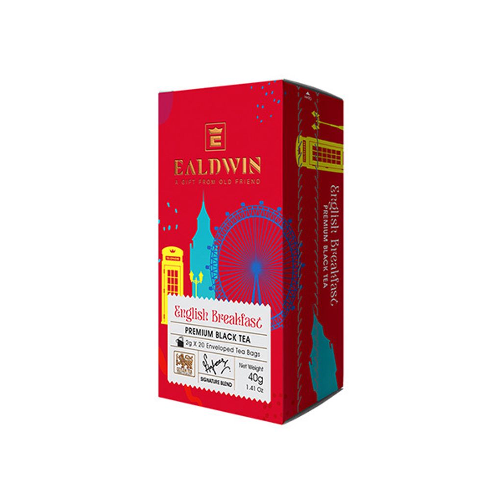 EALDWIN English Breakfast OVERHEAD 40g (20 Portionsbeutel, schwarzer Tee)