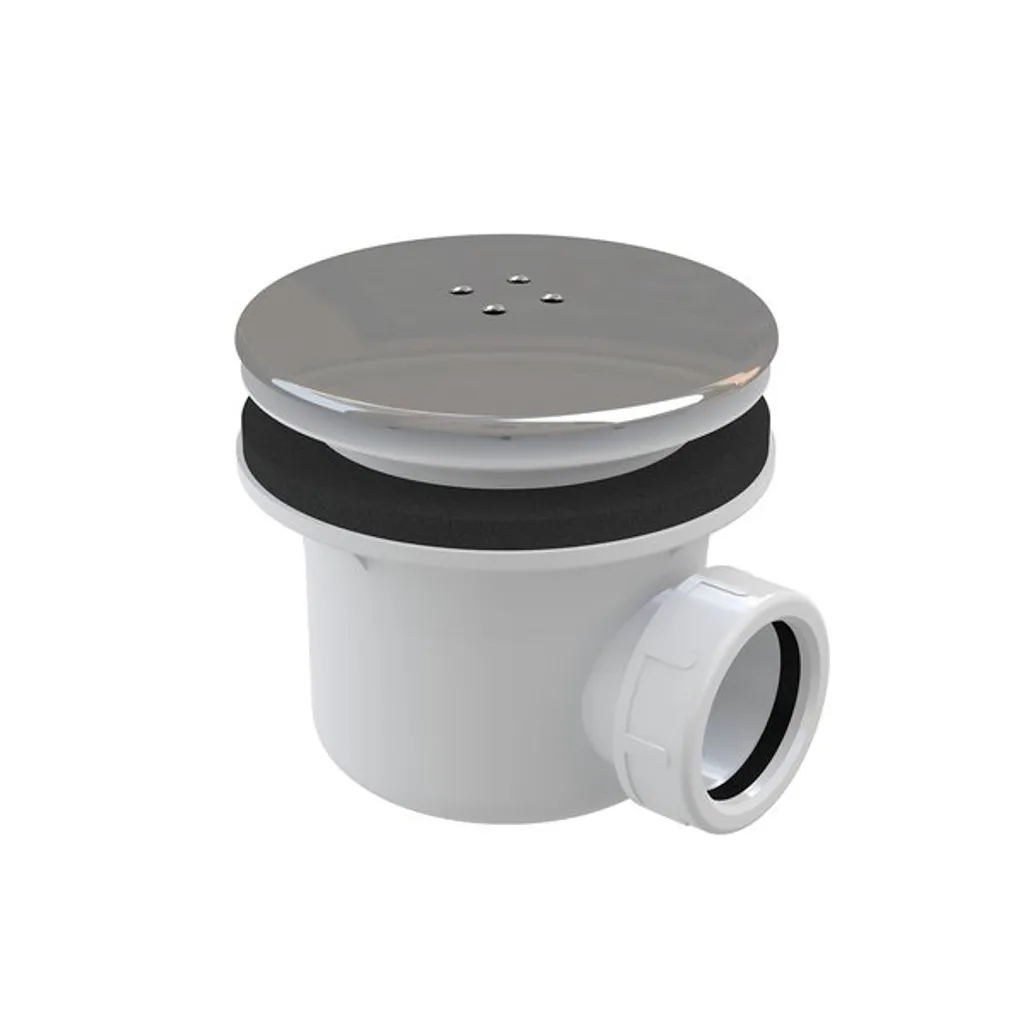 Siphon de douche chromé RAVAK Standard 90 X01314 débit rapide 30L/min - 3