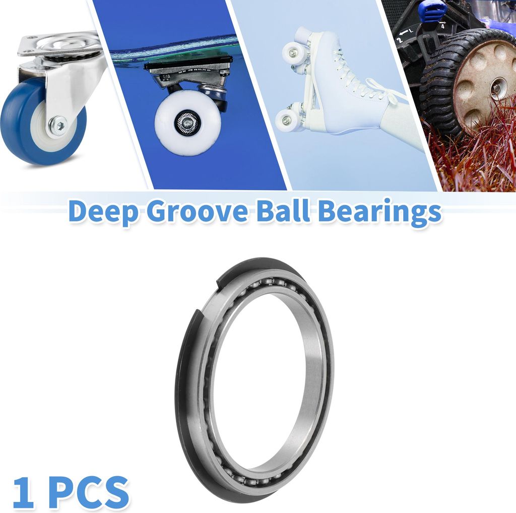 6815NR Rillenkugellager 75x95x10mm P4 Offene Art Geschmierte Lager 1 Stk Auto Roller Skateboard Rad Universal Silberton