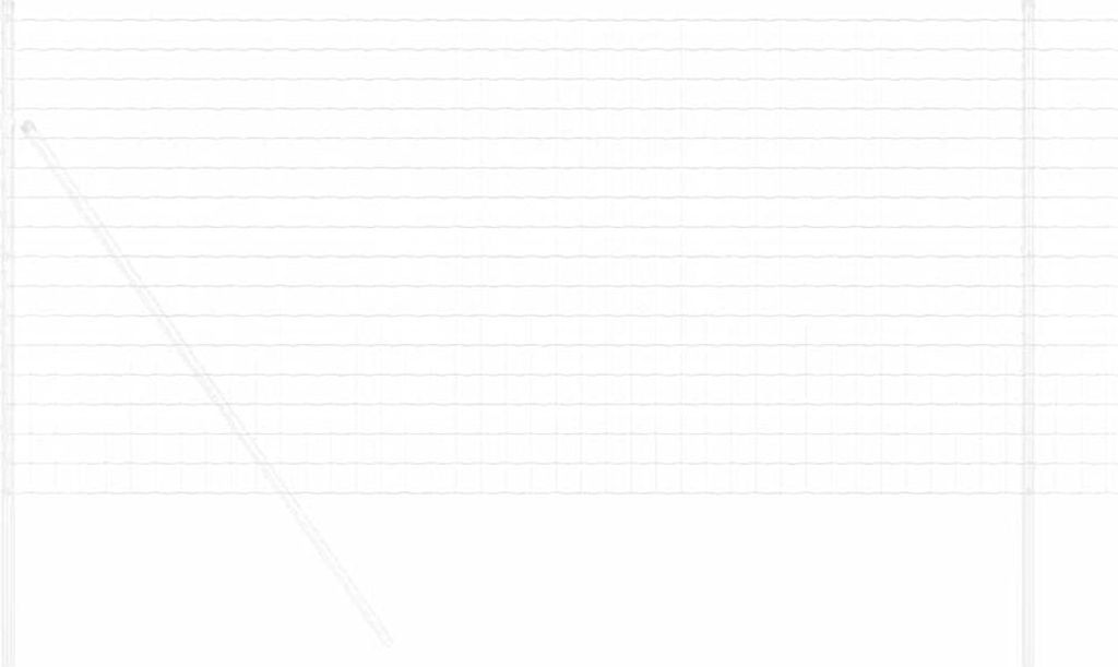 Eurozaun 1 x 10 m PVC-beschichtetes Eisen