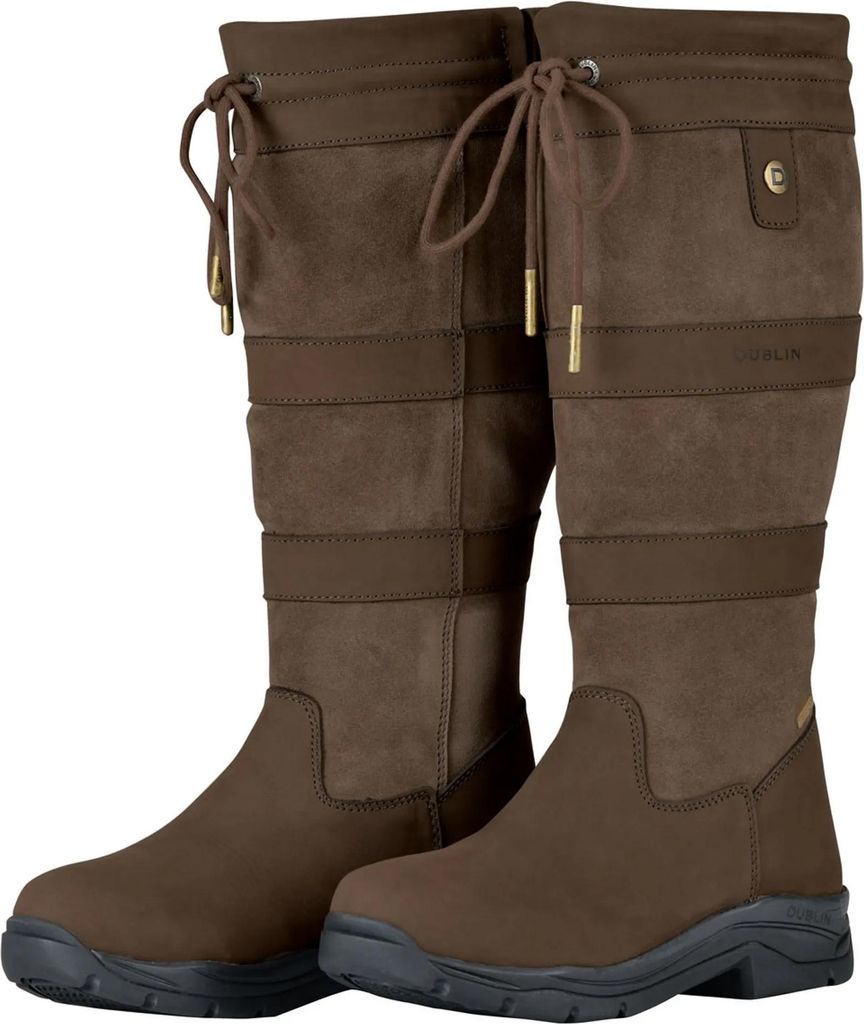 Dublin - "River IV" Jodhpur-Reitstiefeletten für Herren/Damen Unisex, Leder WB2285 (35,5 EU) (Schokolade)