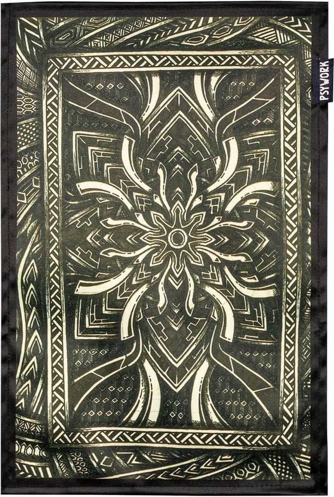 PSYWORK Schwarzlicht Stoffposter Neon "Dark Portal", 30x45cm