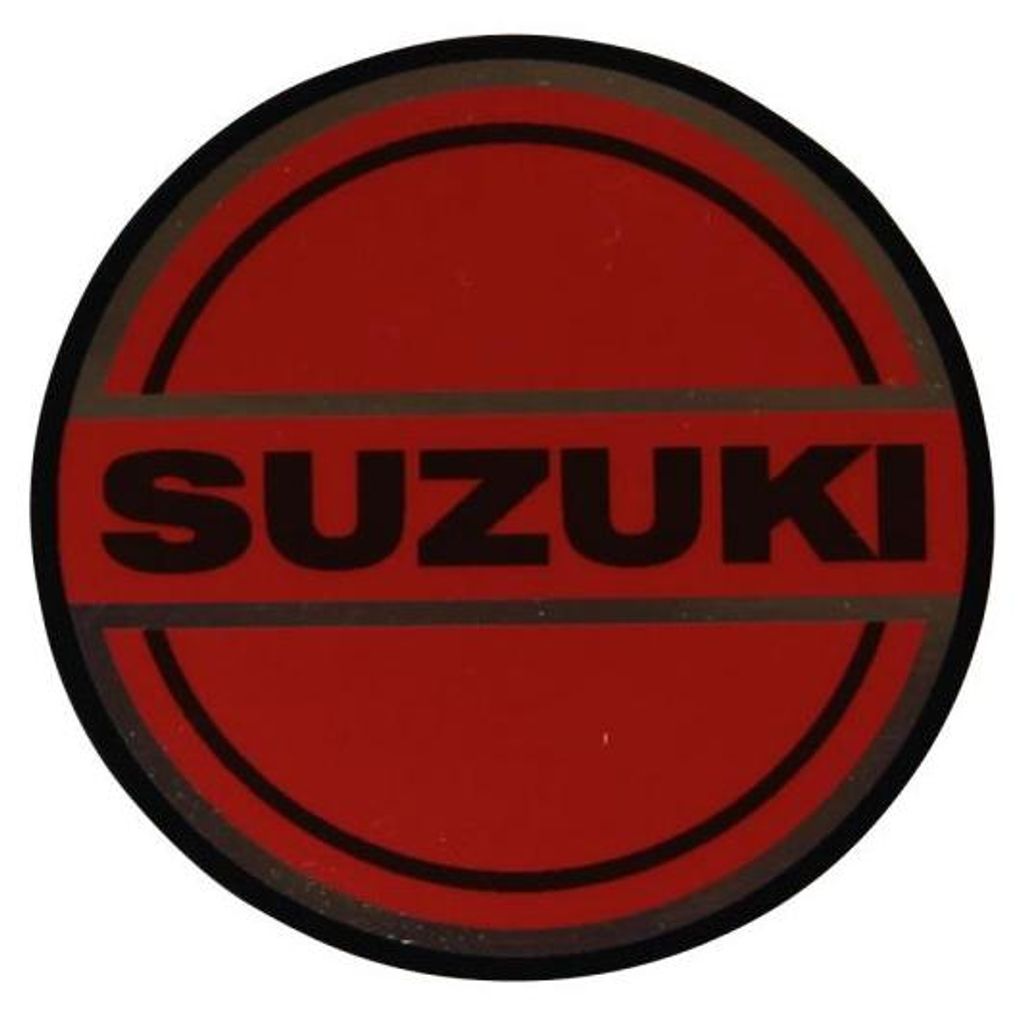 Aufkleber Motordeckel rot für Suzuki RV50 K50 L Produktbild 