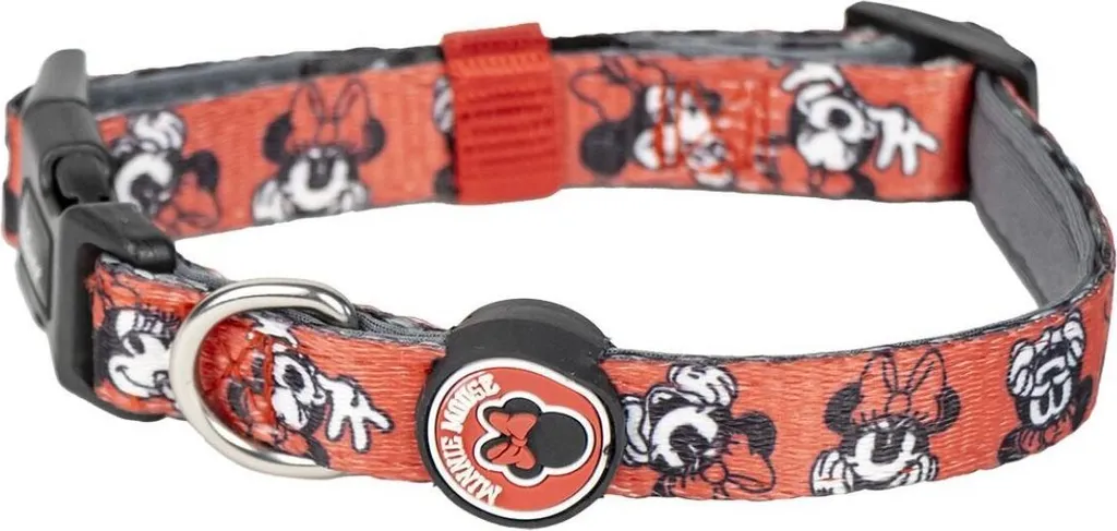 Collare Cani Disney Minnie S/M - Robusto e Regolabile per Passeggiate