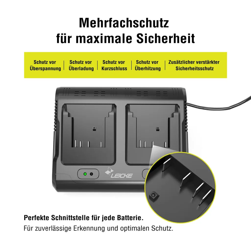 Chargeur Rapide 6A Double Port compatible Bosch 18V ProCORE et GBA - 3
