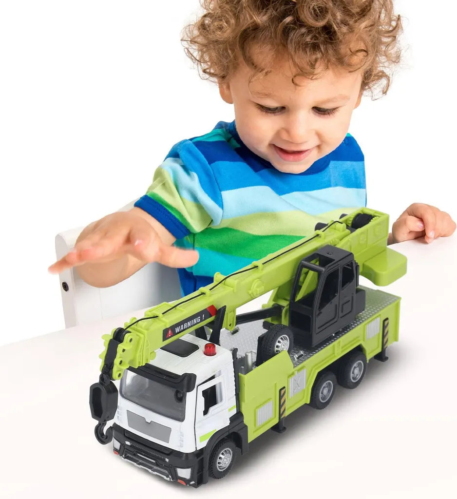 Camion de chantier grue pour enfant idéal pour jouer à l'extérieur