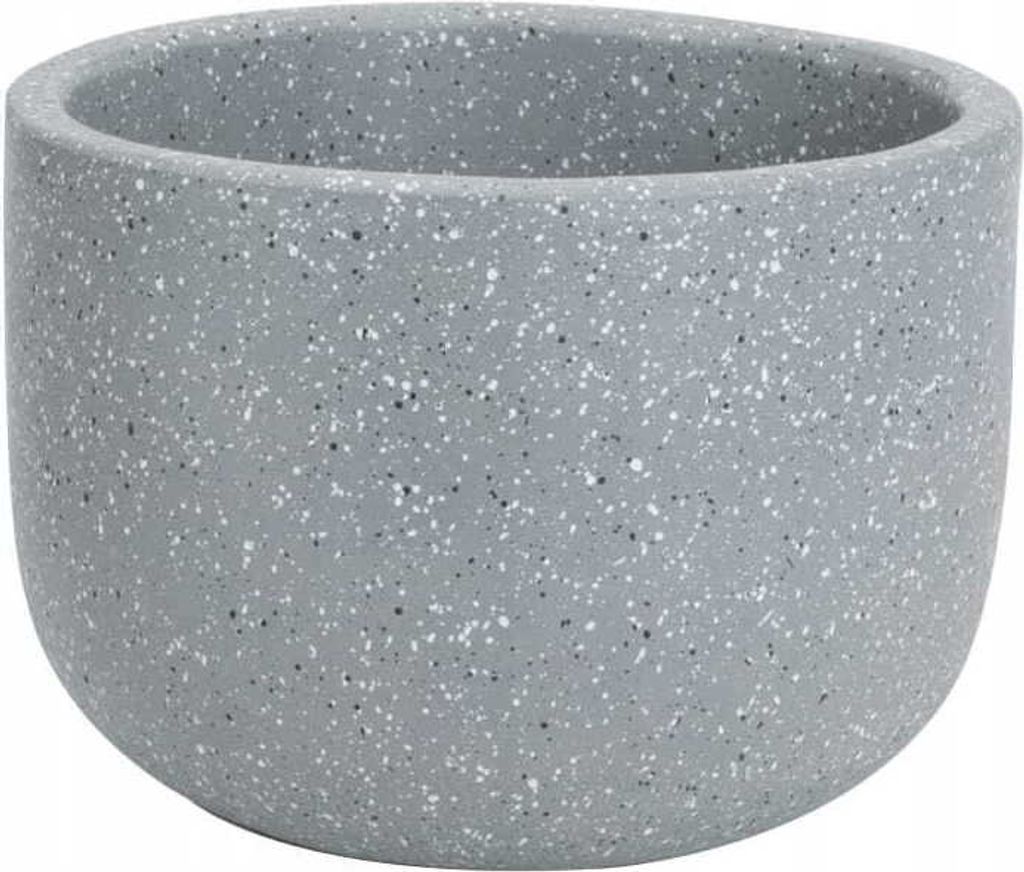 Dekorativer grauer Terrakotta-Blumentopf 28x38x38 cm