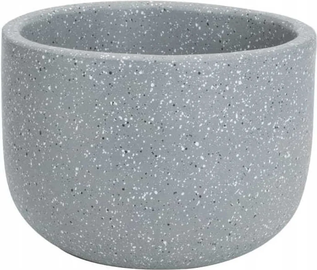 Pot de fleurs en terre cuite grise 38cm contre vent et surchauffe