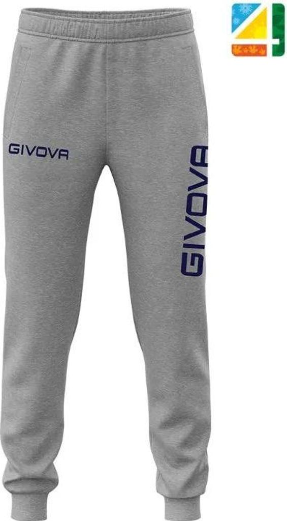 Jogginghose Givova Hose Big Logo Grau Grau - 2XS Produktbild 