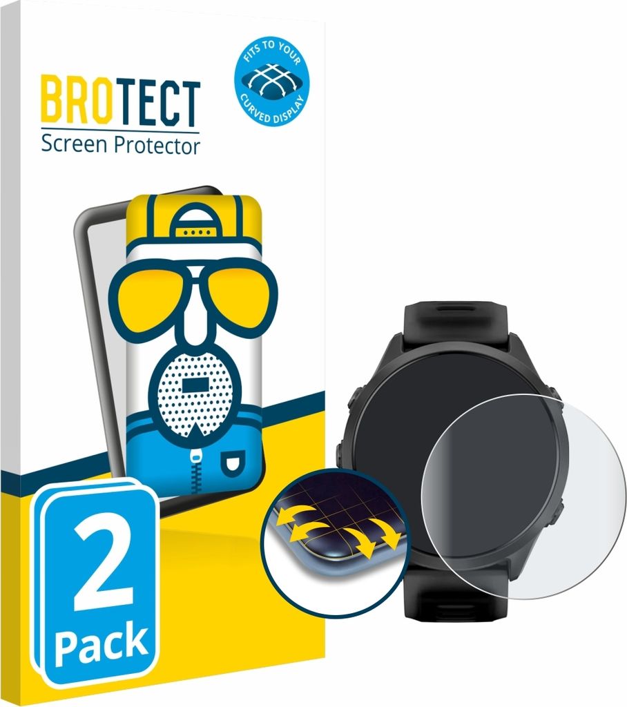 2x BROTECT Fullscreen Schutzfolie für Garmin Forerunner 570 Produktbild 