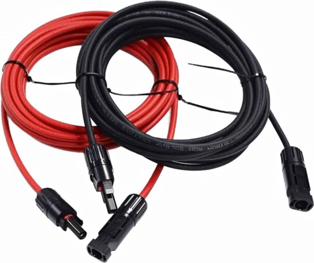 100 Sets Verlängerungskabel 4mm² 7m H1Z2Z2-K für Solarmodule