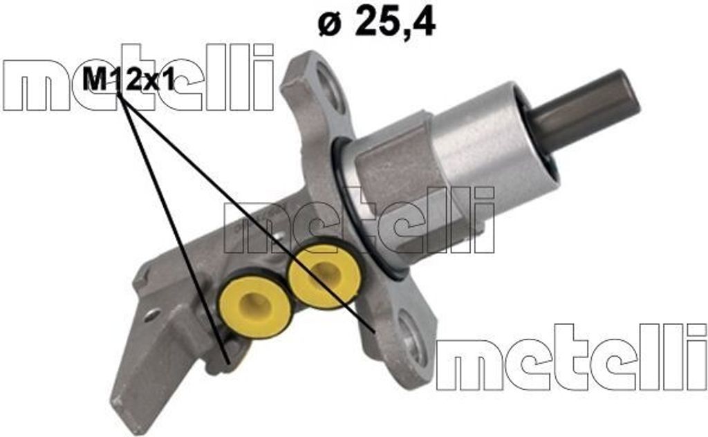METELLI 05-1257 Bremszylinder Hauptbremszylinder für AUDI A4 Avant (8K5, B8) A5 Sportback (8TA) A4 Limousine (8K2, B8) A6 Limousine (4F2, C6) A5 C...
