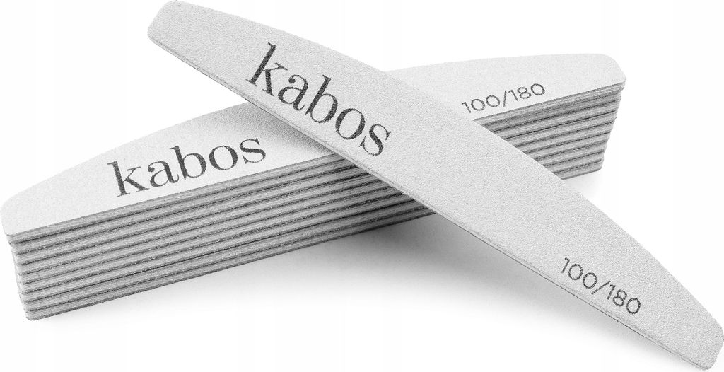 Kabos Doppelseitige Nagelfeile Halbmond 100/180 10 Stück