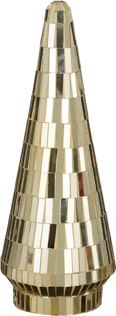Sapin de Noël Doré en Verre 33cm House of Seasons Design Scandinave