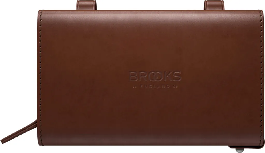 Sacoche de Selle Vélo Vintage Brooks D-Shaped Marron en Cuir 1 Litre