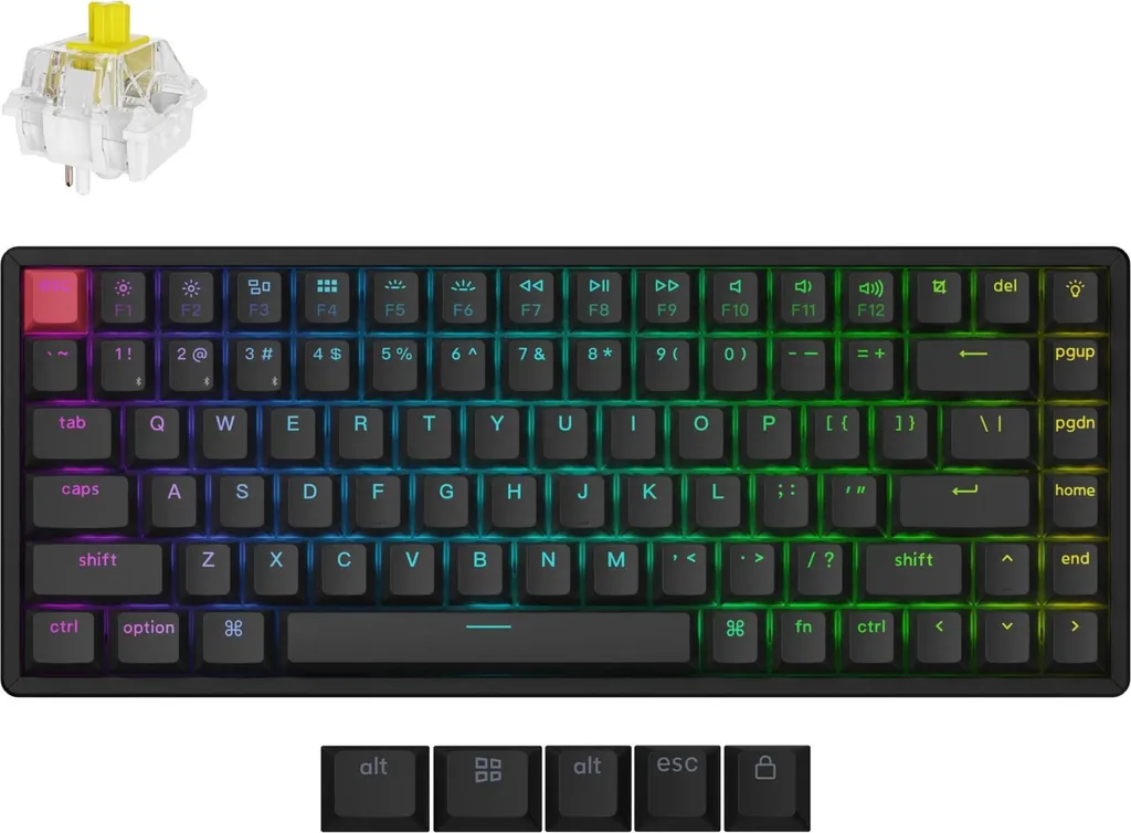 Keychron K2 QMK V3 Clavier Mécanique Sans Fil RGB Hot-swap K2X-J4