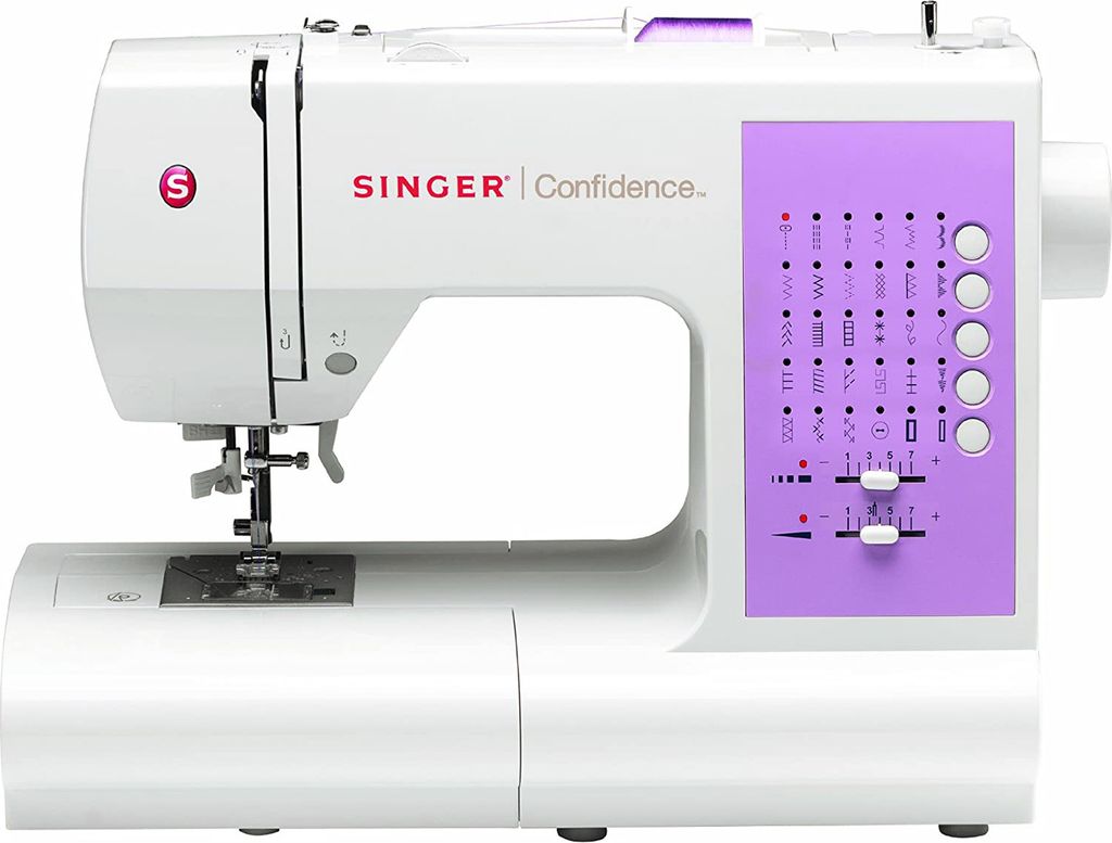 SINGER 7463 Confidence, Pink, Weiß, Halbautomatische Produktbild 