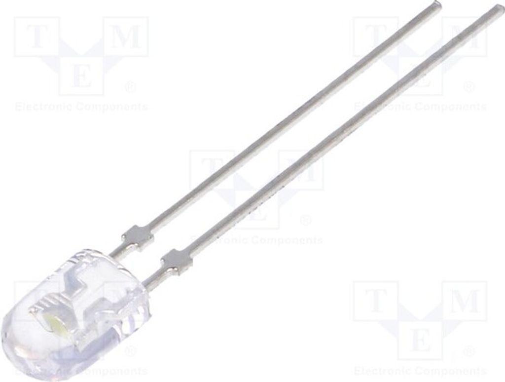 5x LED 110/40° oval 20mA 3800÷6500mcd 5,2x3,8mm kaltweiß 11000K LL-544WC2I-W2-3P-